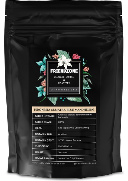 Endonezya Sumatra Blue Mandheling Yöresel Kahve 500 gr