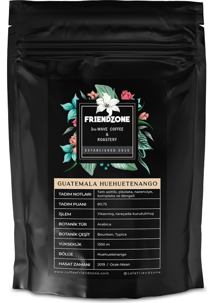 Guatemala Huehuetenango Yöresel Kahve 250 gr