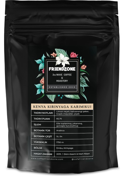 Kenya Embu Kirinyaga Karimikui Aa Plus Yöresel Kahve 250 gr