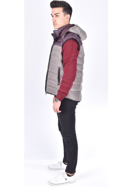 21K200 Kapşonlu Şişme Yelek/vizon/xxl fırsatları