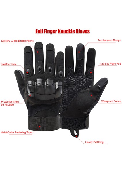 Tam Parmak Mafsal Eldiven Siyah XL (Yurt Dışından) fırsatları