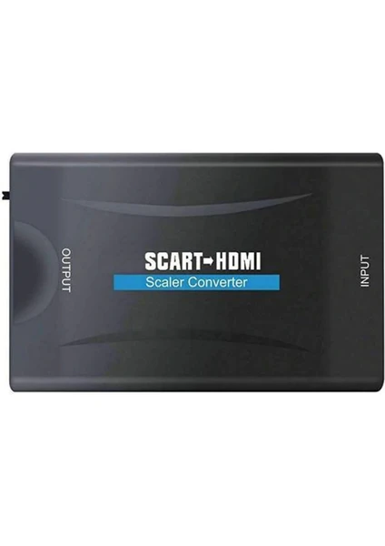 Scart To HDMI Dönüştürücü Adaptör Siyah - AL2621