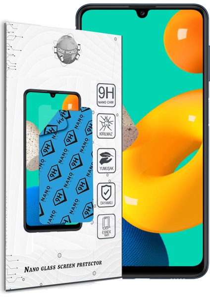 Samsung Galaxy M32 Nano Ekran Koruyucu Kırılmaz Esnek Cam fiyatları