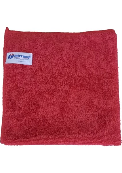 Intermop Mikrofiber Kalın Dokulu Genel Temizlik Bezi Kırmızı 40 x 40 cm fiyatları