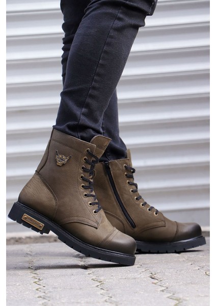 Deri Erkek Bot Haki 102 18505 fiyatları