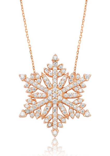 Gümüş Kar Tanesi Bayan Kolye fiyatları