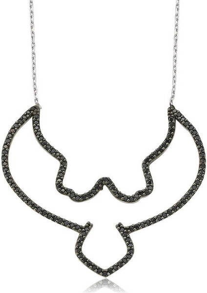 Gümüş Kara Kartal Bayan Kolye fiyatları