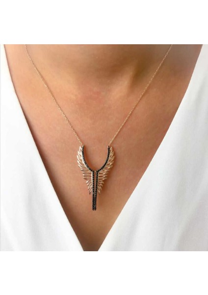 Gümüş Melek Kanadı Bayan Kolye fiyatları