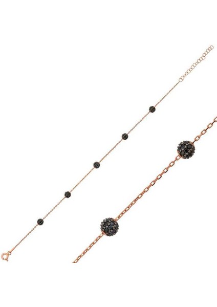 Gümüş Siyah Toplu Bayan Bileklik fiyatları