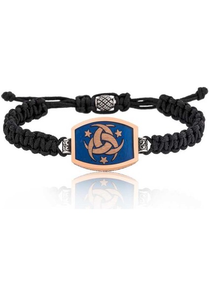 Gümüş Teşkilat-I Mahsusa Makrome Erkek Bileklik