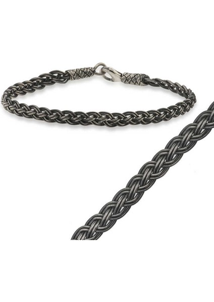 Gümüş Kazaziye Örgü Bileklik fiyatları