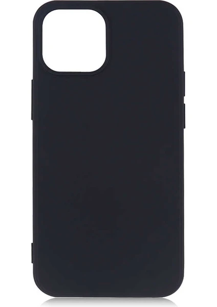 Case 4U Apple iPhone 13 Kılıf Klasik Mat Renkli Yumuşak Premier Silikon Siyah