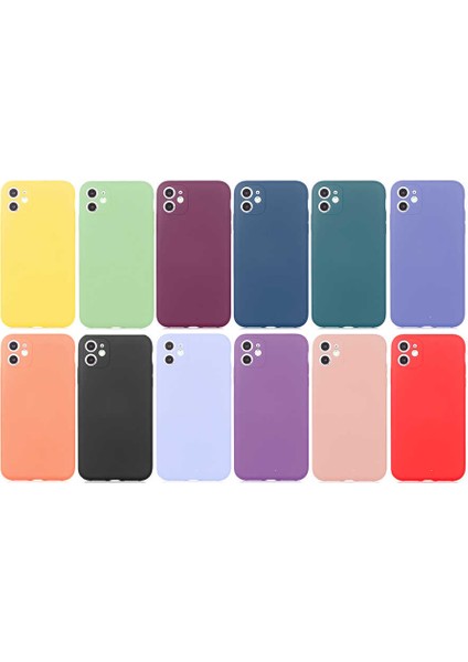 Apple iPhone 11 Kılıf Kamera Korumalı Içi Kadife Logosuz Mara Lansman Silinebilir Kılıf Lila modelleri