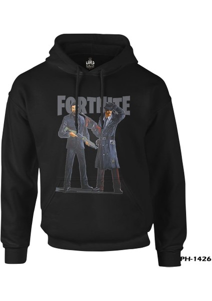Fortnite - Gangs Siyah Erkek Fermuarsız Kapşonlu