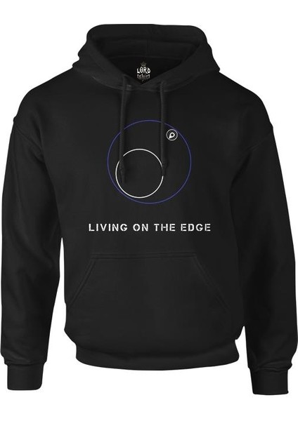 Pubg - Living On The Edge Siyah Erkek Fermuarsız Kapşonlu