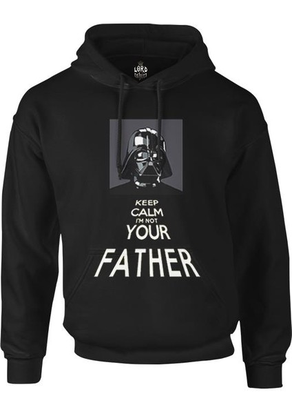 Star Wars - Not Your Father Siyah Erkek Fermuarsız Kapşonlu