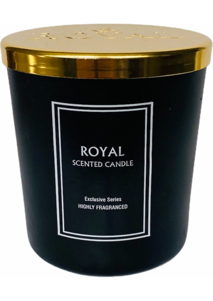 Royal Mum Royal Lux Powder Soft Aromalı Bardak Mum Lüks Gold Kapaklı  165 gr