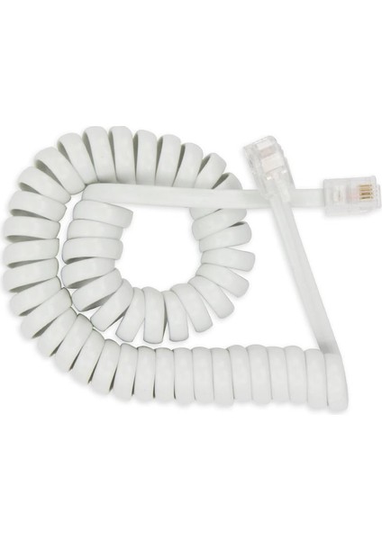 Spiralli Telefon Ahize Kablosu Beyaz fiyatları