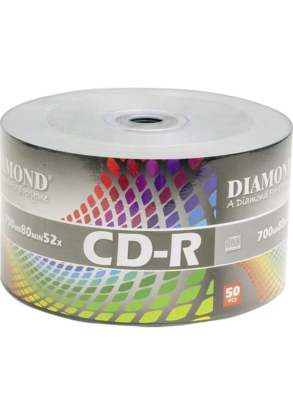 Dıamond Cd-R 700MB 80MIN 52X 50'li Boş CD