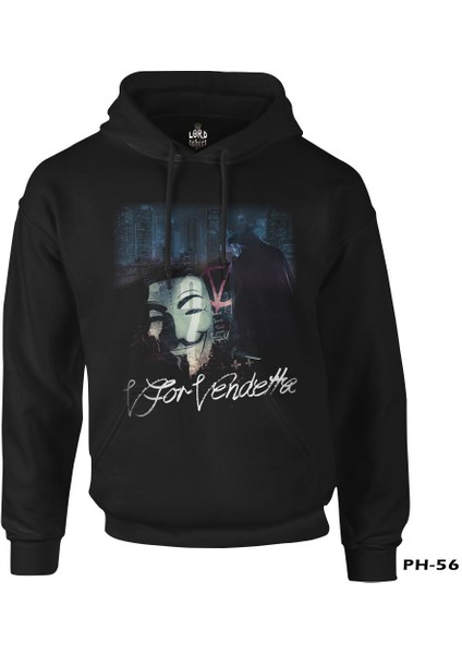 V For Vendetta Siyah Erkek Fermuarsız Kapşonlu fiyatları
