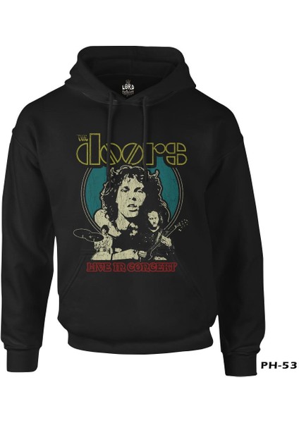 The Doors Siyah Erkek Fermuarsız Kapşonlu fiyatları