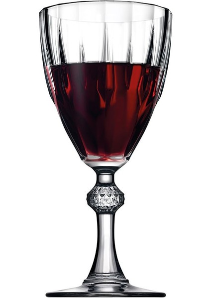 12'li 245 cc Diamond Kırmızı Şarap Bardağı 44767