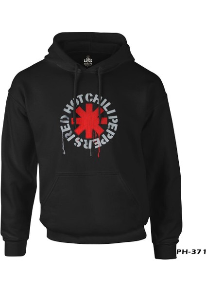 Red Hot Chili Peppers - Logo Siyah Erkek Fermuarsız Kapşonlu fiyatları