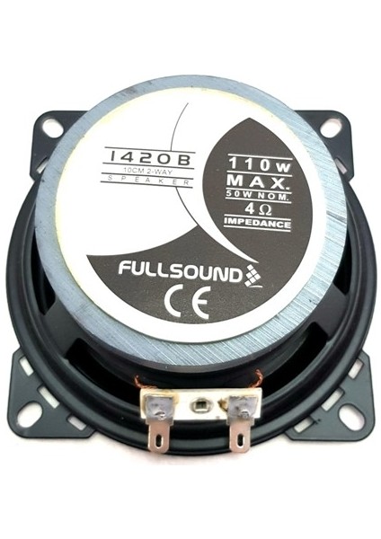 110 Watt Tweeterli Hoparlör 10 cm 2 Adet