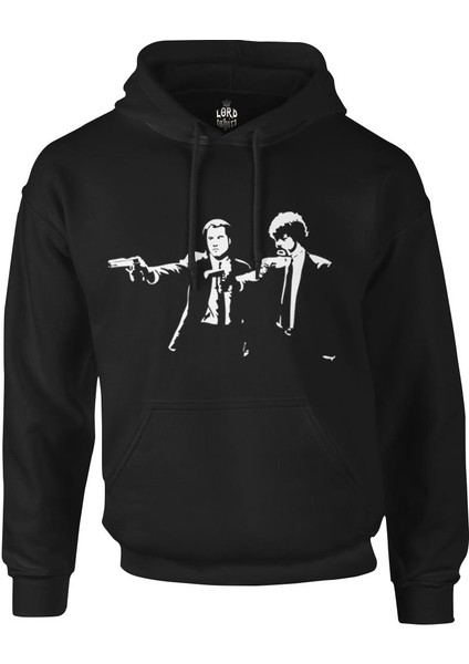 Pulp Fiction - That Scene Siyah Erkek Fermuarsız Kapşonlu