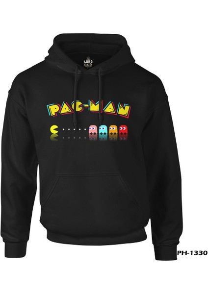 Pac-Man - Enemy Siyah Erkek Fermuarsız Kapşonlu fiyatları