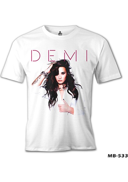 Demi Lovato - Made In The Usa Beyaz Erkek Tshirt