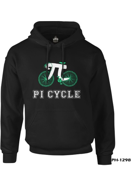 Matematik - Pi 1 Siyah Erkek Fermuarsız Kapşonlu