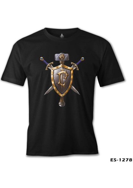 World Of Warcraft - Human Siyah Erkek Tshirt