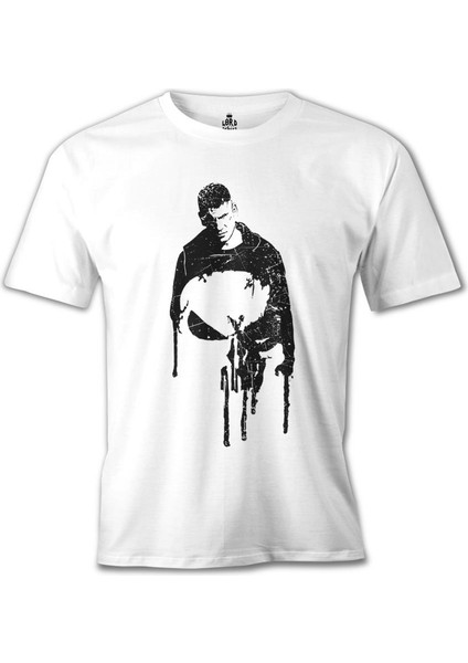 Punisher - Cut Beyaz Erkek Tshirt