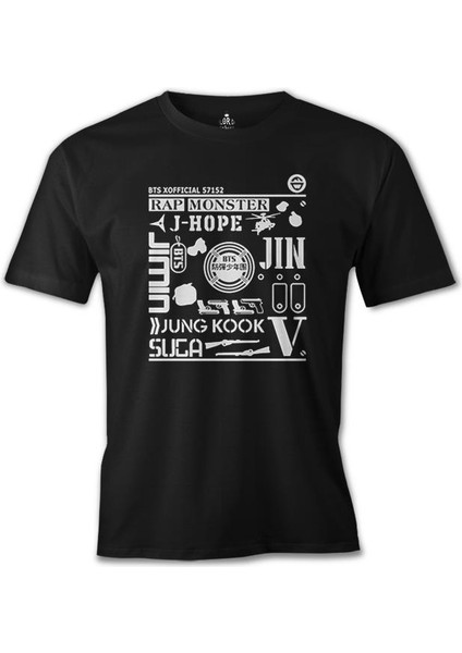 Bts - 57152 Siyah Erkek Tshirt