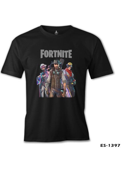 Fortnite - Weapons Siyah Erkek Tshirt