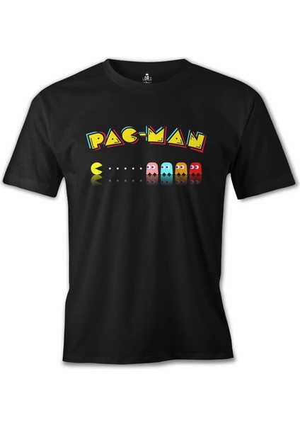 Pac-Man - Enemy Siyah Erkek Tshirt
