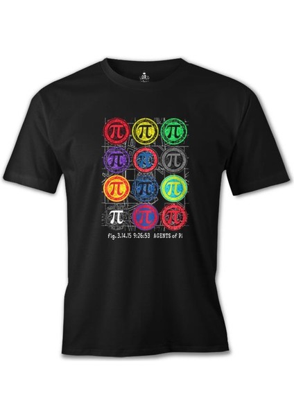 Matematik - Pi Agents Siyah Erkek Tshirt