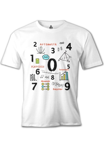 Matematik - Aritmetik Beyaz Erkek Tshirt