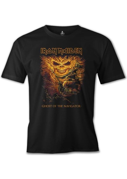Iron Maiden - Ghost Of The Navigator Siyah Erkek Tshirt