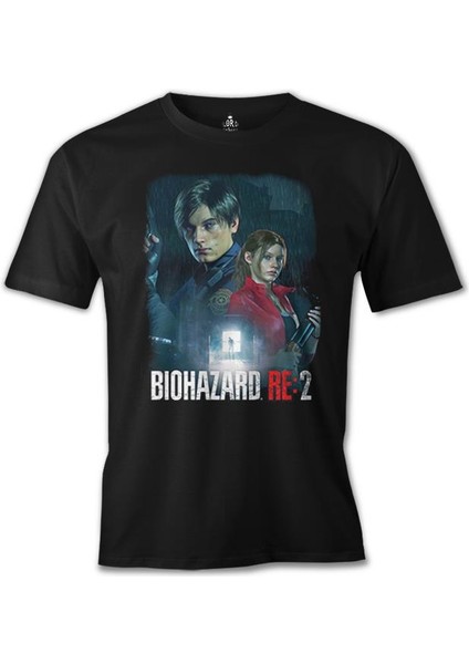 Resident Evil - Biohazard 2 Siyah Erkek Tshirt