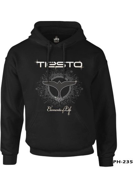 Dj Tiesto - Elements Of Life Siyah Erkek Fermuarsız Kapşonlu fiyatları