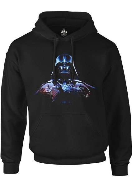 Star Wars - Darth Vader 3 Siyah Erkek Fermuarsız Kapşonlu