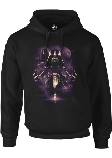 Star Wars - Darth Vader 2 Siyah Erkek Fermuarsız Kapşonlu