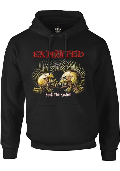 The Exploited Siyah Erkek Fermuarsız Kapşonlu