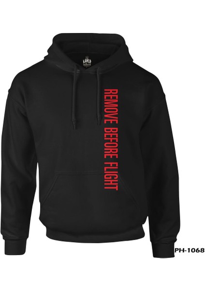 Uçuş - Remove Before The Flight Siyah Erkek Fermuarsız Kapşonlu fiyatları