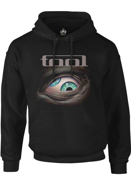 T-Shirt Tool Siyah Erkek Fermuarsız Kapşonlu