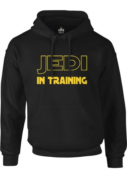 Star Wars - Jedi In Training Siyah Erkek Fermuarsız Kapşonlu