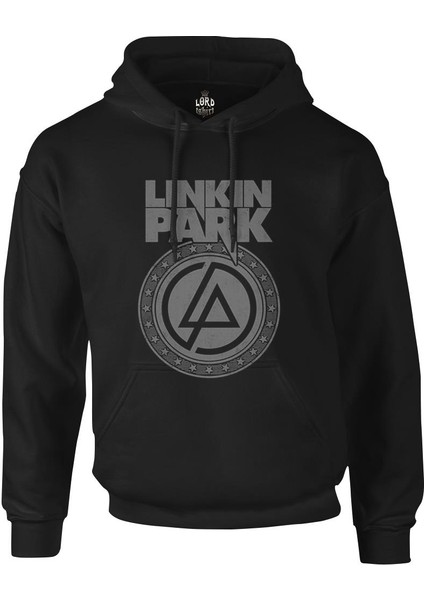 Linkin Park - Logo 2 Siyah Erkek Fermuarsız Kapşonlu