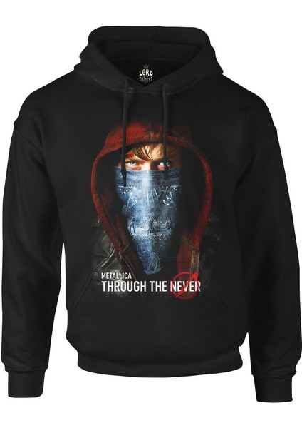 Metallica - Through The Never Siyah Erkek Fermuarsız Kapşonlu